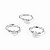 Natural Quartz Crystal Chips Finger Ring RJEW-L082-03P-02-1