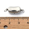 Tarnish Resistant 304 Stainless Steel Box Clasps STAS-Z066-05P-01-3