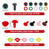   1Box Craft Plastic Doll Eyes & Nose & Lip Set DOLL-PH0001-04-4