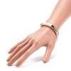 Acrylic Curved Tube Beaded Stretch Bracelet for Women BJEW-JB08438-03-3