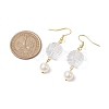 Acrylic Faceted Round Dangle Earrings EJEW-JE05833-3