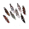 Natural & Synthetic Gemstone Pointed Big Pendants G-H274-05R-1