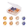 Beadthoven 40Pcs 4 Colors Electroplate Glass Beads EGLA-BT0001-01-1