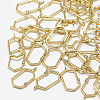 Brass Open Back Bezel Pendants KK-N200-037-2