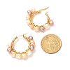 Vintage Natural Pearl Beads Earrings for Girl Women EJEW-JE04643-01-4
