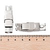 Non-Tarnish 201 Stainless Steel Watch Band Clasps STAS-C006-1-4