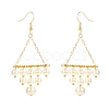 Vintage Glass Pearl Dangle Earrings for Girl Women Gift EJEW-TA00007-2