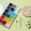 18 Colors Electroplate Glass Beads EGLA-X0006-03B-4mm-6