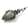 Natural Green Aventurine Dowsing Pendulum Big Pendants G-H293-01AS-06-1