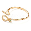 Brass Micro Pave Cubic Zirconia Bangles BJEW-Z001-03G-3