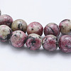 Natural Larvikite Beads Strands X-G-E443-A25-3