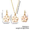 Rustic Style Brass Enamel Flower Jewelry Set SG9376-1-1