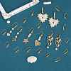 10 Pair Brass Micro Pave Clear Cubic Zirconia Earring Hooks ZIRC-SZ0004-99-5