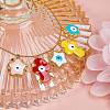 22Pcs 11 Styles Alloy Enamel Pendants sgENAM-SZ0001-39LG-6