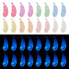 32PCS 8Colors Transparent Luminous Acrylic Pendants TACR-TA0001-22-9