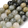 Natural Green Rutilated Quartz Beads Strands X-G-Q462-61-6mm-1