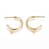 Brass Stud Earring Findings KK-L180-092G-2