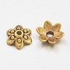 Tibetan Antique Golden Metal Caps GLF0626Y-2