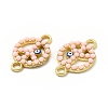 Alloy Enamel Connector Charms FIND-H039-11G-C-2