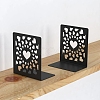 2Pcs Heart Non-Skid Iron Art Bookend Display Stands PW-WG51908-01-2