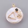 Natural Cultured Freshwater Pearl Pendants PEAR-L025-02G-2