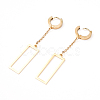 304 Stainless Steel Dangle Hoop Earrings EJEW-G280-42G-2