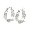 Non-Tarnish 304 Stainless Steel Wide Chunky Hoop Earrings for Women EJEW-P197-04P-1