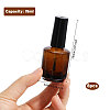 Glass Nail Polish Empty Bottle MRMJ-WH0095-02-2