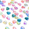 Heart Translucent Glass Cabochons MRMJ-YW0001-063A-2