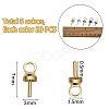 100Pcs 5 Colors Brass Cup Peg Bails Pendants KK-SZ0005-26-2