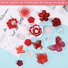 50G Resin Acrylic DIY Accessories Simulation Baroque Style Rose Halo Dyed Mixed Flower DIY Accessories JX581A-4