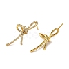 Brass Stud Earrings EJEW-R162-14G-2