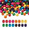 240Pcs 8 Color Craftdady Dyed Natural Maple Wood Beads WOOD-CD0001-06B-LF-9