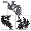 Gorgecraft 4Pcs 2 Style Leaf Computerized Embroidery Cloth Iron on/Sew on Patches DIY-GF0005-33B-4