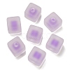 Frosted Acrylic European Beads OACR-G012-14H-1