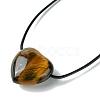 Gemstone Pendant Necklaces NJEW-C046-01-4