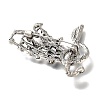 Musical Note Alloy Rhinestone  Brooches for Backpack Clothes JEWB-Q009-08AS-2