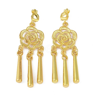 Bohemia Zinc Alloy Clip-on Earrings EJEW-C089-01E-G-1