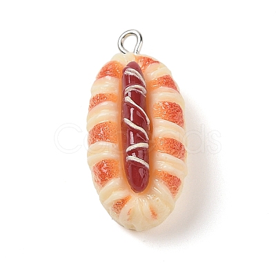 Resin Imitation Food Pendants FIND-U001-02J-1