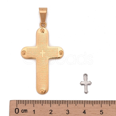 Stainless Steel Cross Gothic Pendants STAS-MSMC001-11-1