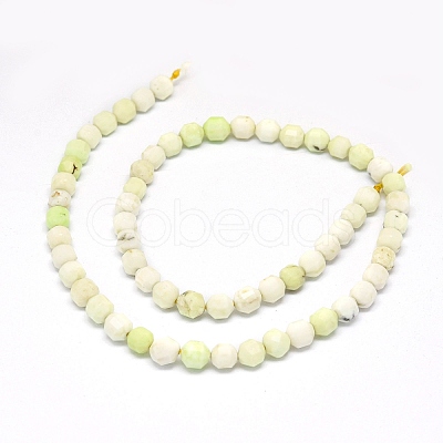 Natural Lemon Turquoise Beads Strands G-O201C-06-1