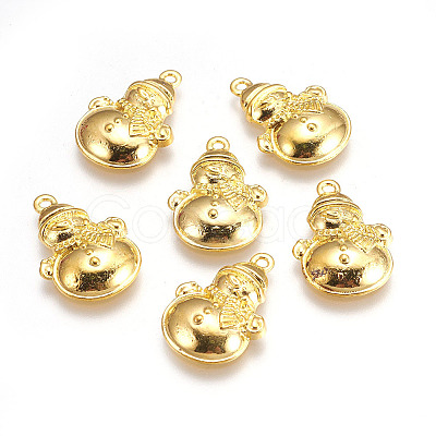 Tibetan Style Lovely Snowman Alloy Charms X-EA314Y-G-1