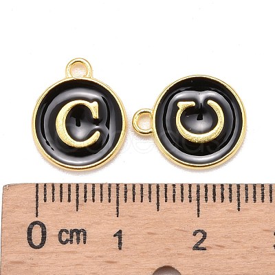 Golden Plated Alloy Charms X-ENAM-S118-02C-1