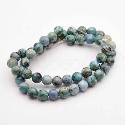 Natural Variscite Bead Strands G-P300-01-8mm-1