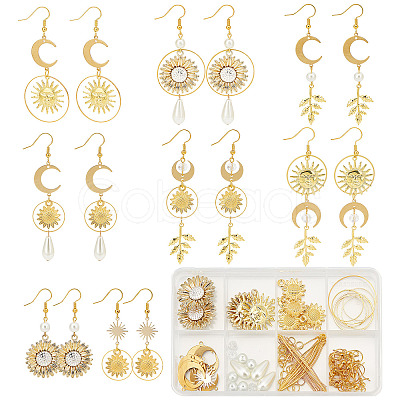 SUNNYCLUE DIY Sunflower Earring Making Kit DIY-SC0020-30-1