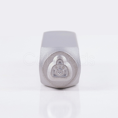 Iron Metal Stamps AJEW-BC0005-55F-1