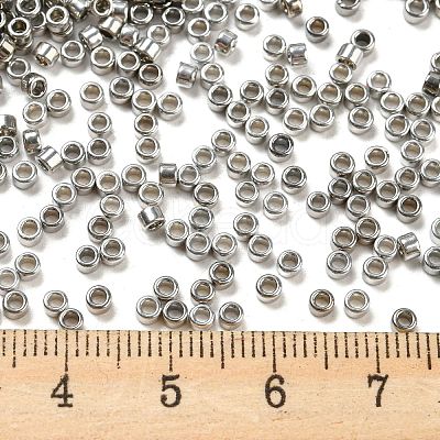 Electroplate Glass Seed Beads X-SEED-S042-01A-07-1