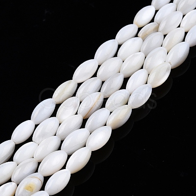 Natural Freshwater Shell Beads Strands X-SHEL-N026-212-A01-1