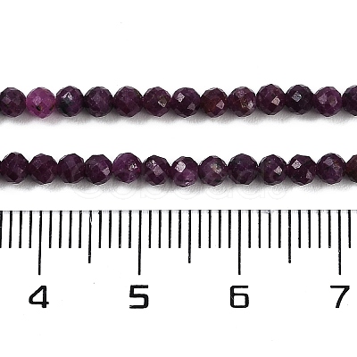 Natural Ruby Beads Strands G-P553-G01-02-1