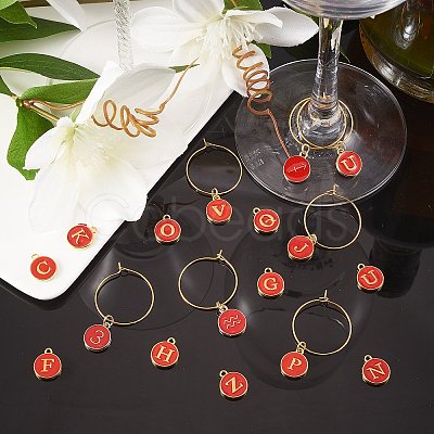 DIY Wine Glass Charms Making Kits DIY-SZ0008-94B-1